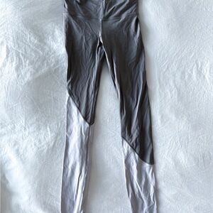 lululemon athletica Gray and White Leggings